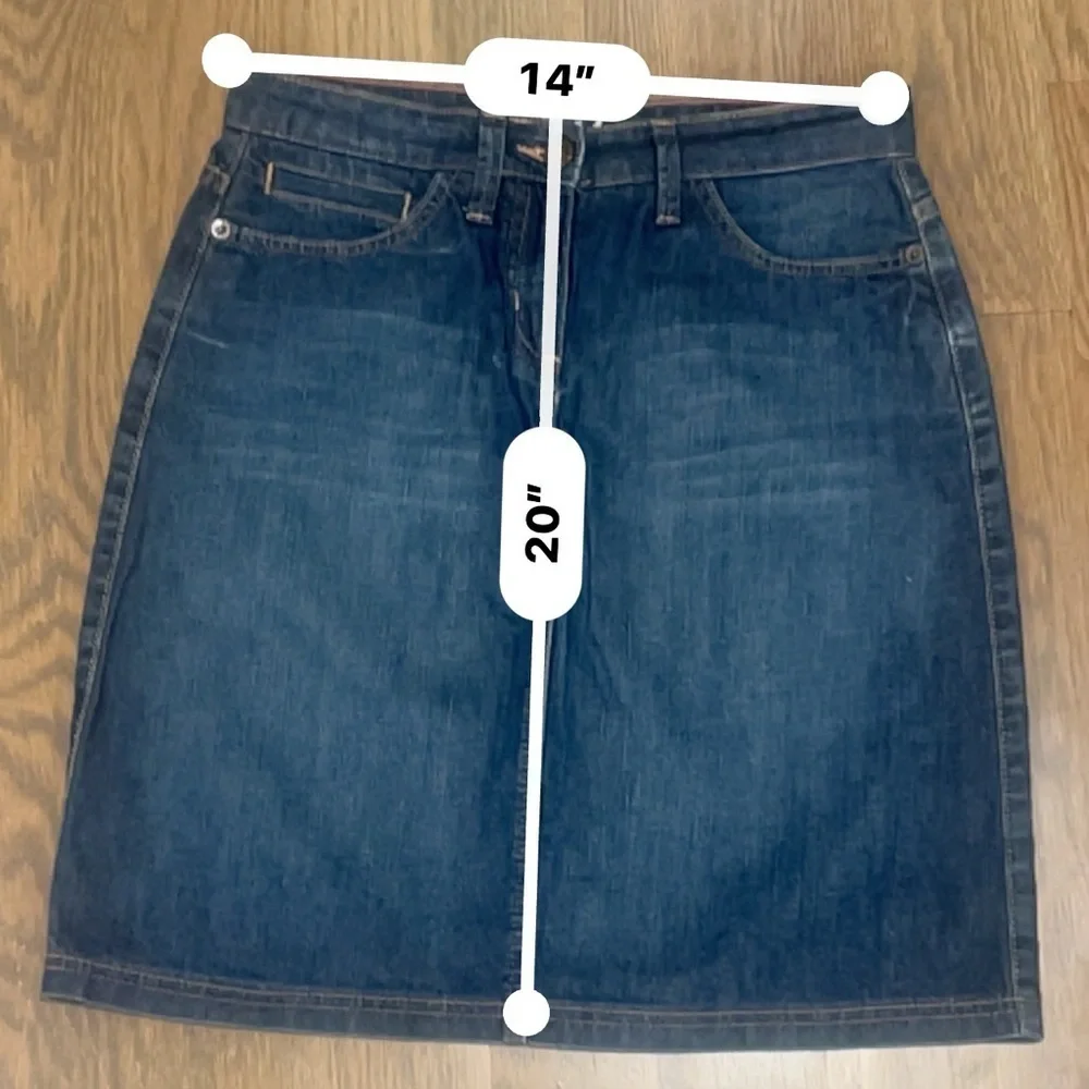 Boden blue Denim Skirt size 4R academia school Girl